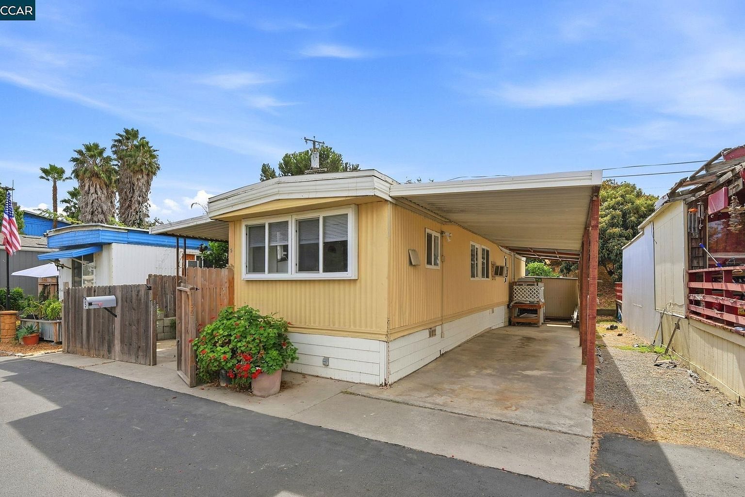 Side exterior and carport at 841 W Brannan Island Rd Spc 5