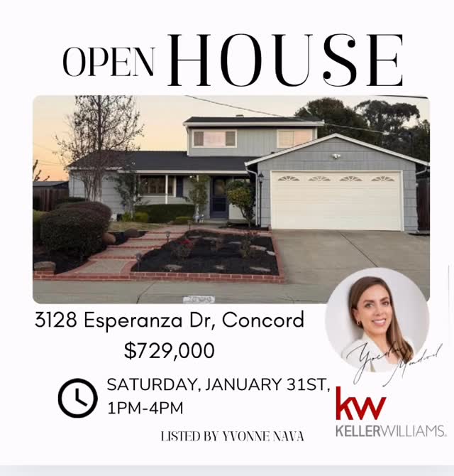 Acaba de Salir · Holbrook Heights · 3128 Esperanza Dr, Concord · 4 rec, 2 baños, 1,578 sqft · $729K.